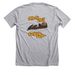 Otterly Chill, a Athletic Heather Premium Unisex Tee (back-view)