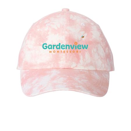 Hats, a Light Pink Printed Tie Dye Baseball Hat