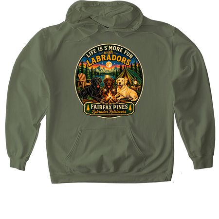 2026 FFP Camp Shirts, a Military Green Gildan Softstyle Pullover Hoodie