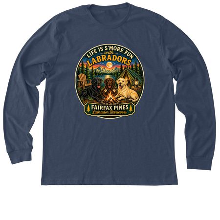 2026 FFP Camp Shirts, a Heather Navy Premium Long Sleeve Tee