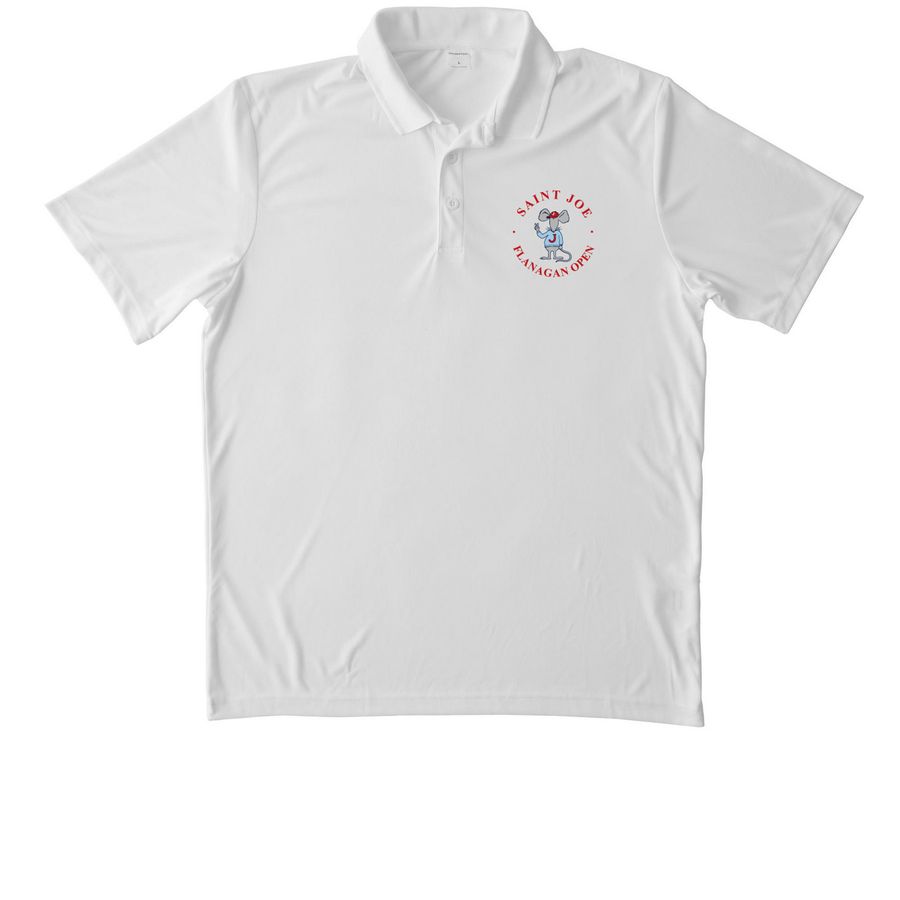 Saint Joe - Flanagan Open Polos, a White Unisex Performance Polo