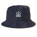 Hats, a Navy Printed Bucket Hat