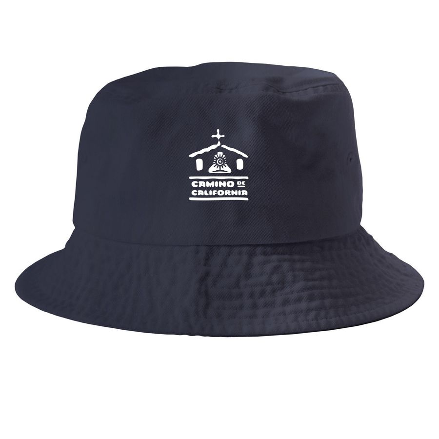 Hats, a Navy Printed Bucket Hat