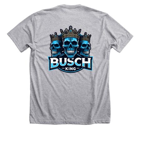 BuschKing&nbsp;, a Athletic Heather Premium Unisex Tee (back-view)
