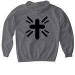Matthew 15:13, a Charcoal Gildan Softstyle Pullover Hoodie (back-view)