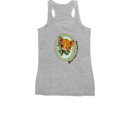 Your Hate is Showing, a Athletic Heather Women's Racerback