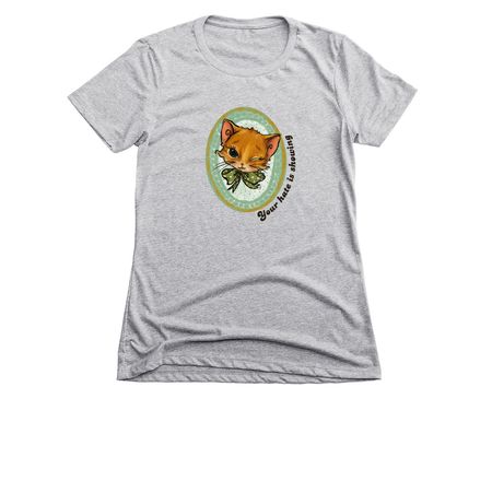 Your Hate is Showing, a Dark Heather Grey Women's Slim Fit Tee