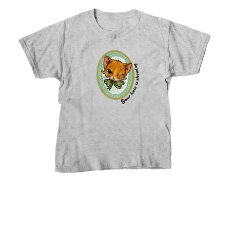 Your Hate is Showing, a Sport Grey Youth Unisex Tee