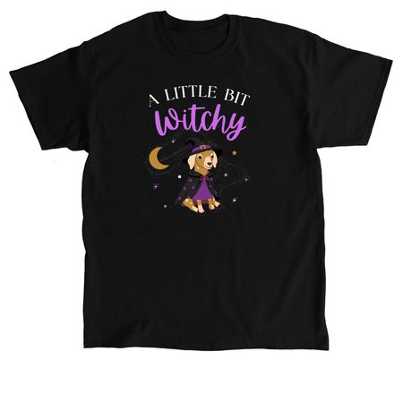 A Little Bit Witchy, a Black Classic Unisex Tee