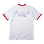 America's 250, a White/ Red Cotton Ringer Tee (back-view)