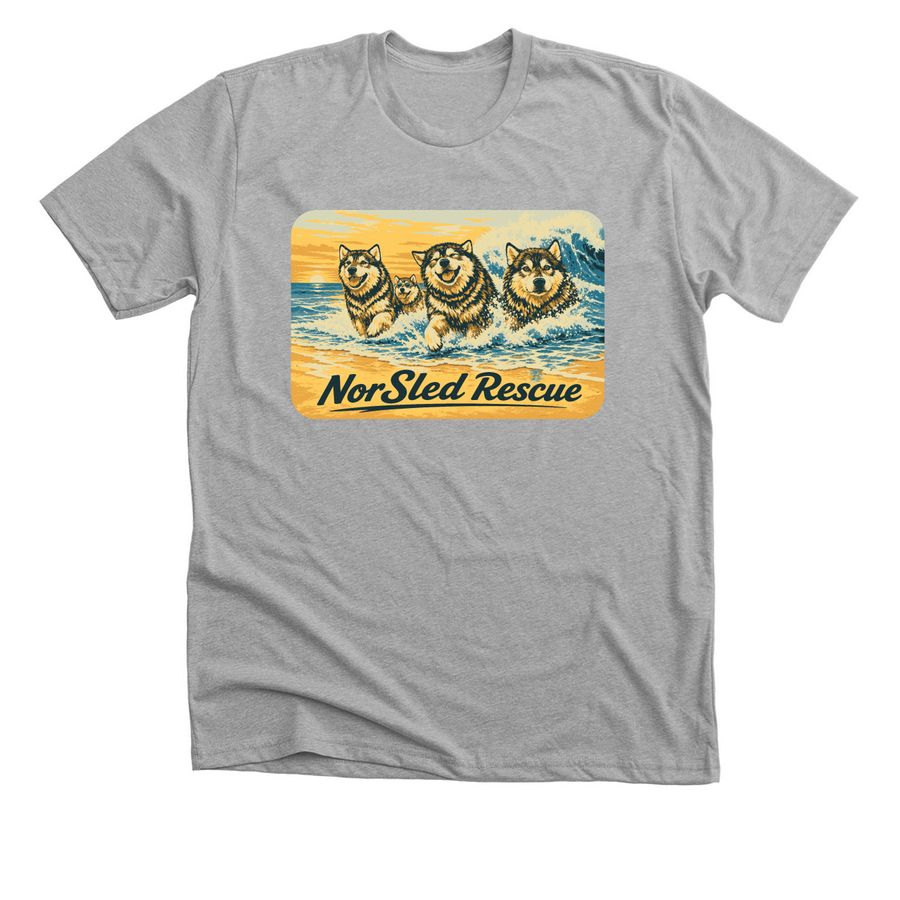 Wild & Wet, a Athletic Heather Premium Unisex Tee