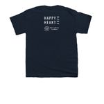HAPPY Classic, a Navy Youth Unisex Tee (back-view)