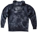 HAPPY Classic, a Black Youth Tie Dye Pullover Hoodie (back-view)