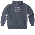 HAPPY Classic, a Denim Comfort Colors Pullover Hoodie (back-view)