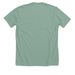 a lil whimsy, a Heather Dusty Blue Premium Unisex Tee (back-view)