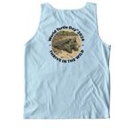 World Turtle Day? 2026 - TSA Logo, a Chambray Comfort Colors Tank Top (back-view)