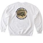 World Turtle Day? 2026 - TSA Logo, a White Softstyle Crewneck Sweatshirt (back-view)
