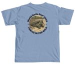 World Turtle Day? 2026 - TSA Logo, a Washed Denim Comfort Colors Youth Tee (back-view)