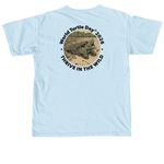 World Turtle Day? 2026 - TSA Logo, a Chambray Comfort Colors Unisex Tee (back-view)