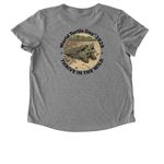 World Turtle Day? 2026 - TSA Logo, a Aluminum Grey Allmade Eco Triblend Women?s Scoop Neck Tee (back-view)