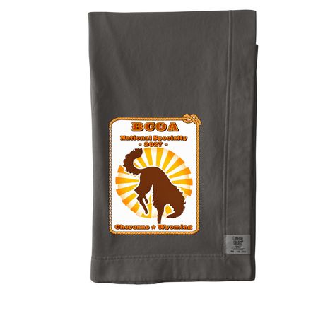 Official 2027 Logo Blanket, a Pepper Comfort Colors Blanket