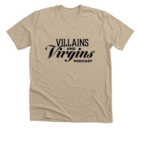 Villains and Virgins Clothing, a Heather Tan Premium Unisex Tee