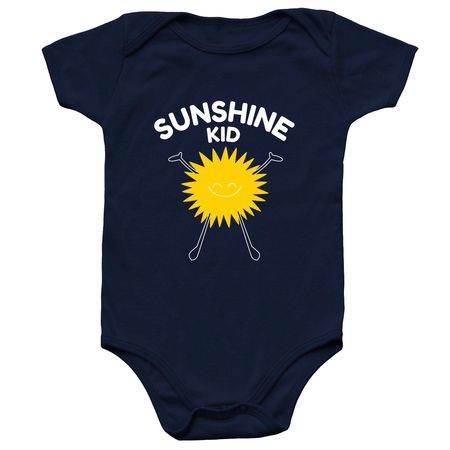 Sunshine Kid Onesie, a Navy Infant Onesie