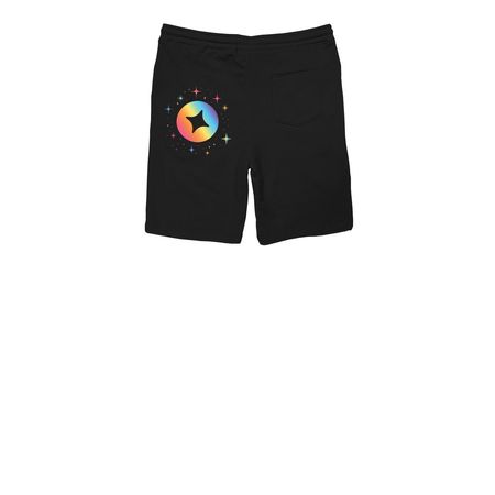 Motive Pride 2026 Shorts, a Black Midweight Fleece Shorts