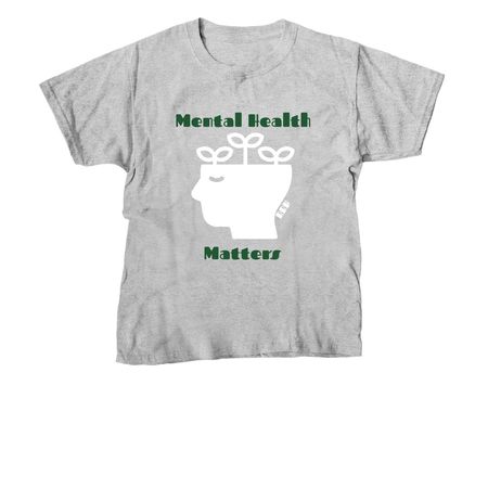 Mental Health Matters!, a Sport Grey Youth Unisex Tee