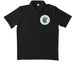 Grey Muzzle Activewear, a Black Unisex Performance Polo