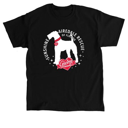 Sunshine Airedale Rescue, a Black Classic Unisex Tee