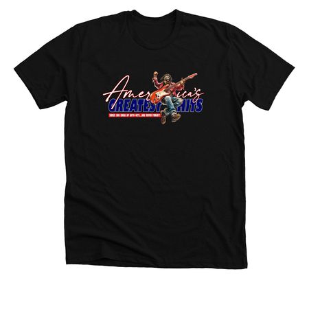 Jake Front Only AGH Logo, a Solid Black Blend Premium Unisex Tee