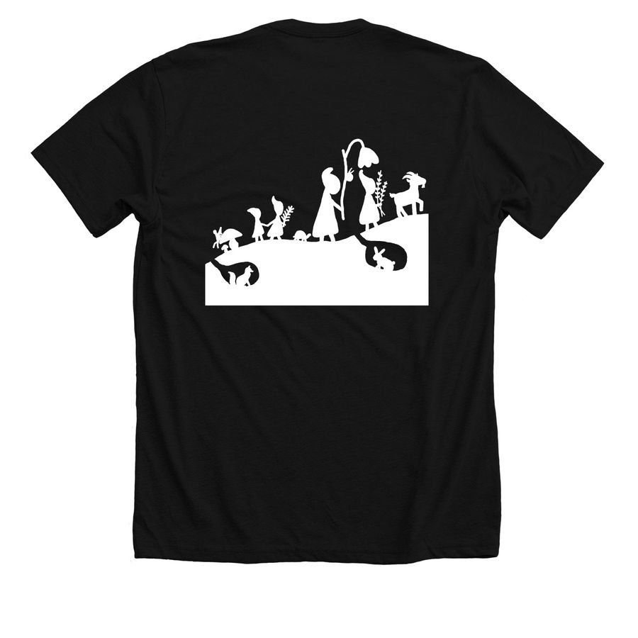 WFF Adult, a Solid Black Blend Premium Unisex Tee (back-view)