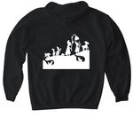 WFF Adult, a Black Gildan Softstyle Pullover Hoodie (back-view)