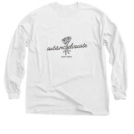 ROSE ADVOCACY TEE, a White Classic Long Sleeve Tee