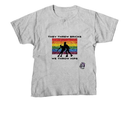MSRD They threw bricks, a Sport Grey Youth Unisex Tee