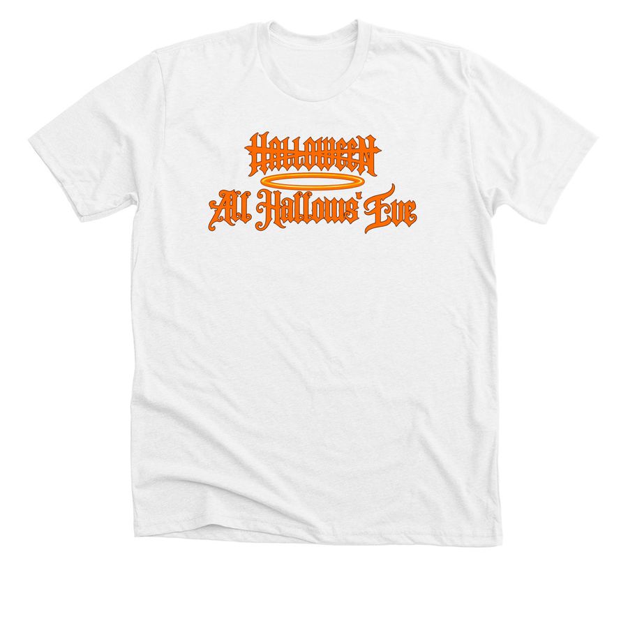 2026 Halloween All Hallows? Eve Spooky Season, a Solid White Blend Premium Unisex Tee
