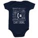 Bilateral Cleft Awareness Onesie, a Navy Infant Onesie