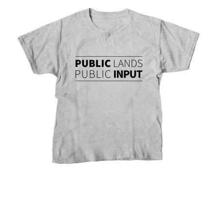 Public Lands - Public Input, a Sport Grey Youth Unisex Tee