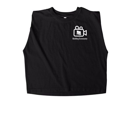 Building Community&nbsp;, a True Black Women's Heavyweight Garment Dye Muscle Tee