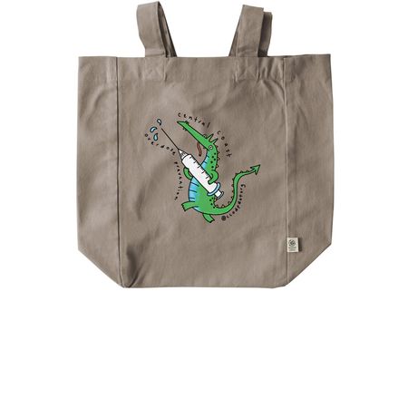 CCODP Cotton Tote: Dotty, a Pumice Recycled Cotton Tote Bag