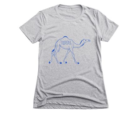 1991 Gear, a Dark Heather Grey Women's Slim Fit Tee