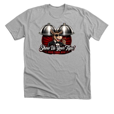 Big Tips, a Athletic Heather Premium Unisex Tee