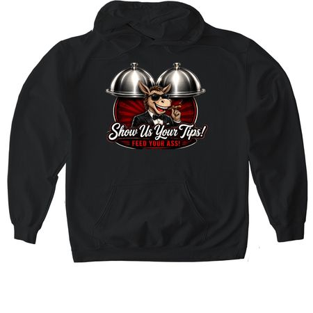 Big Tips, a Black Gildan Softstyle Pullover Hoodie