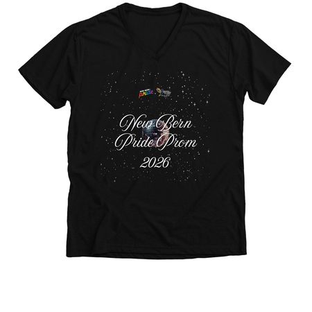 2026 Pride Prom, a Solid Black Blend Premium V-Neck Tee