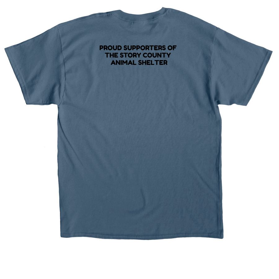 CHASIN TAILS FUN RUN, a Indigo Blue Classic Unisex Tee (back-view)