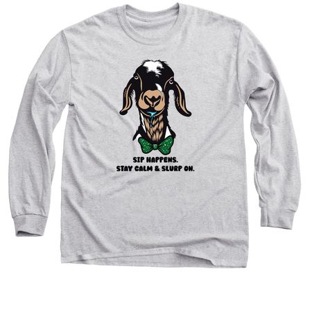 Levi- Sip Happens Campaign, a Sport Grey Classic Long Sleeve Tee