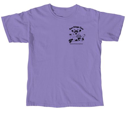 Black design, a Violet Comfort Colors Unisex Tee