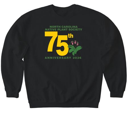 75th Anniversary, a Black Softstyle Crewneck Sweatshirt