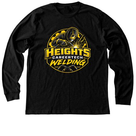 Heights Welding&nbsp;, a Black Heather Premium Long Sleeve Tee
